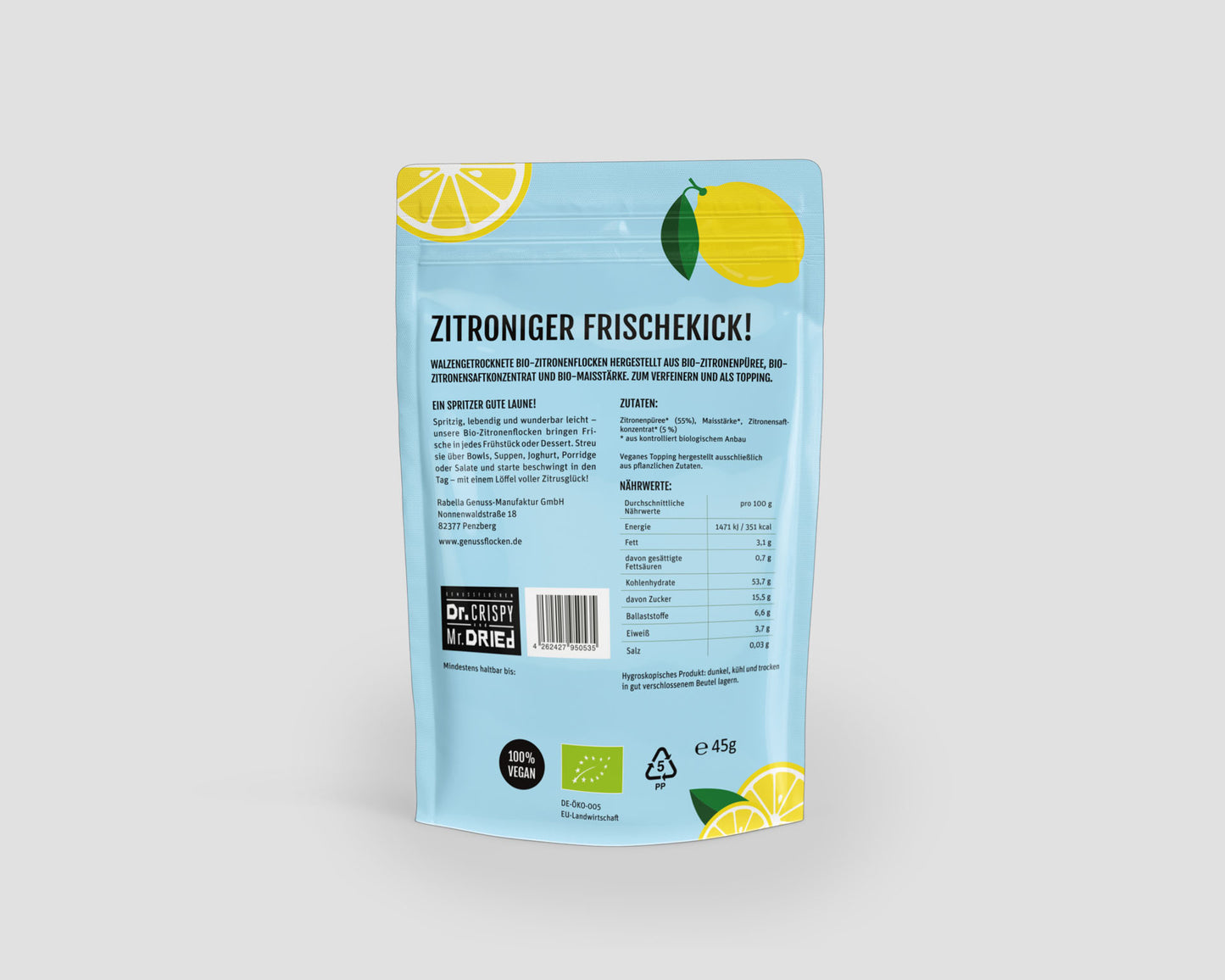 Genussflocken Bio Zitrone