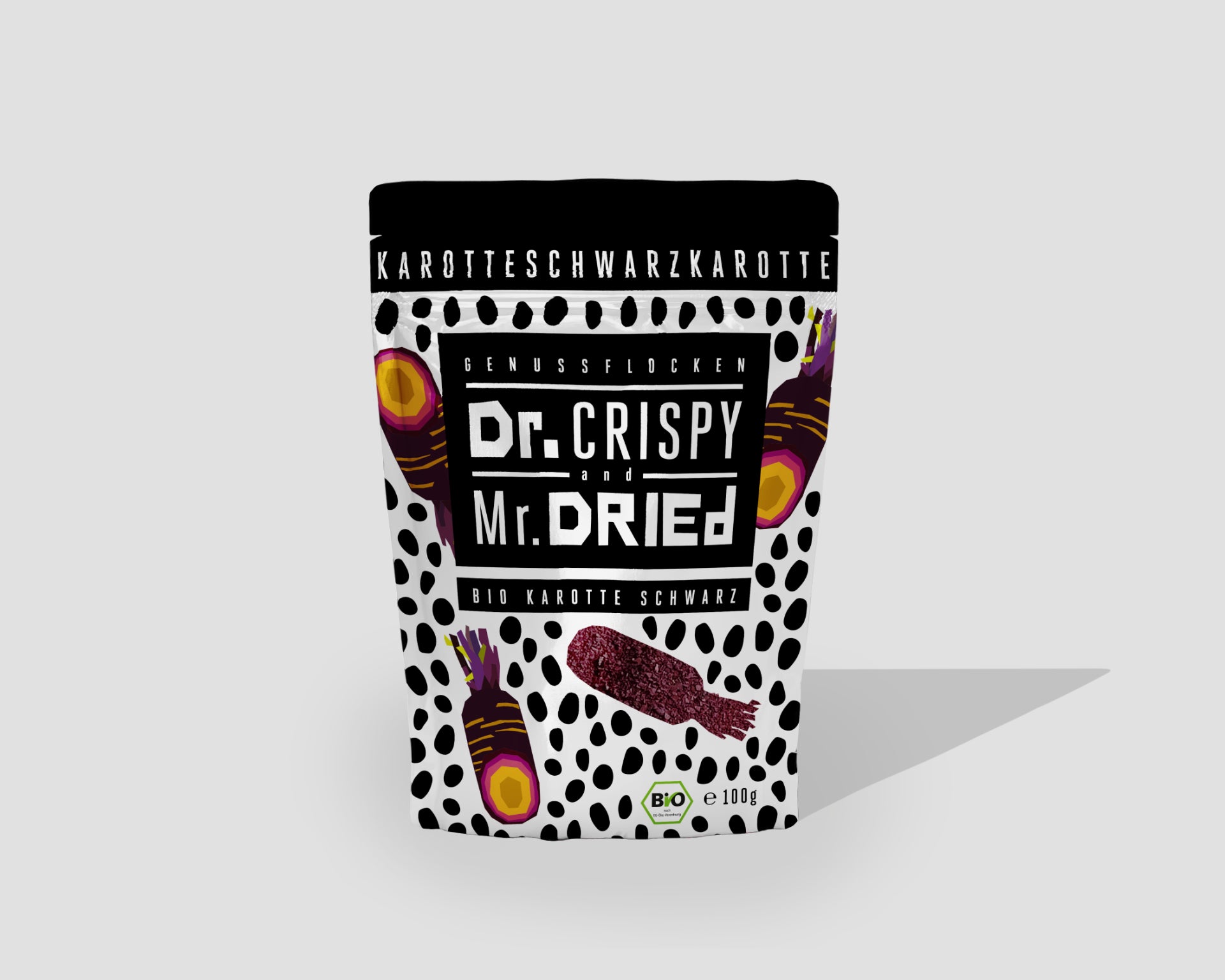 Genussflocken Bio Schwarze Karotte Dr. Crispy and Mr. Dried Genussflocken Bio Schwarze Karotte Dr. Crispy and Mr. Dried