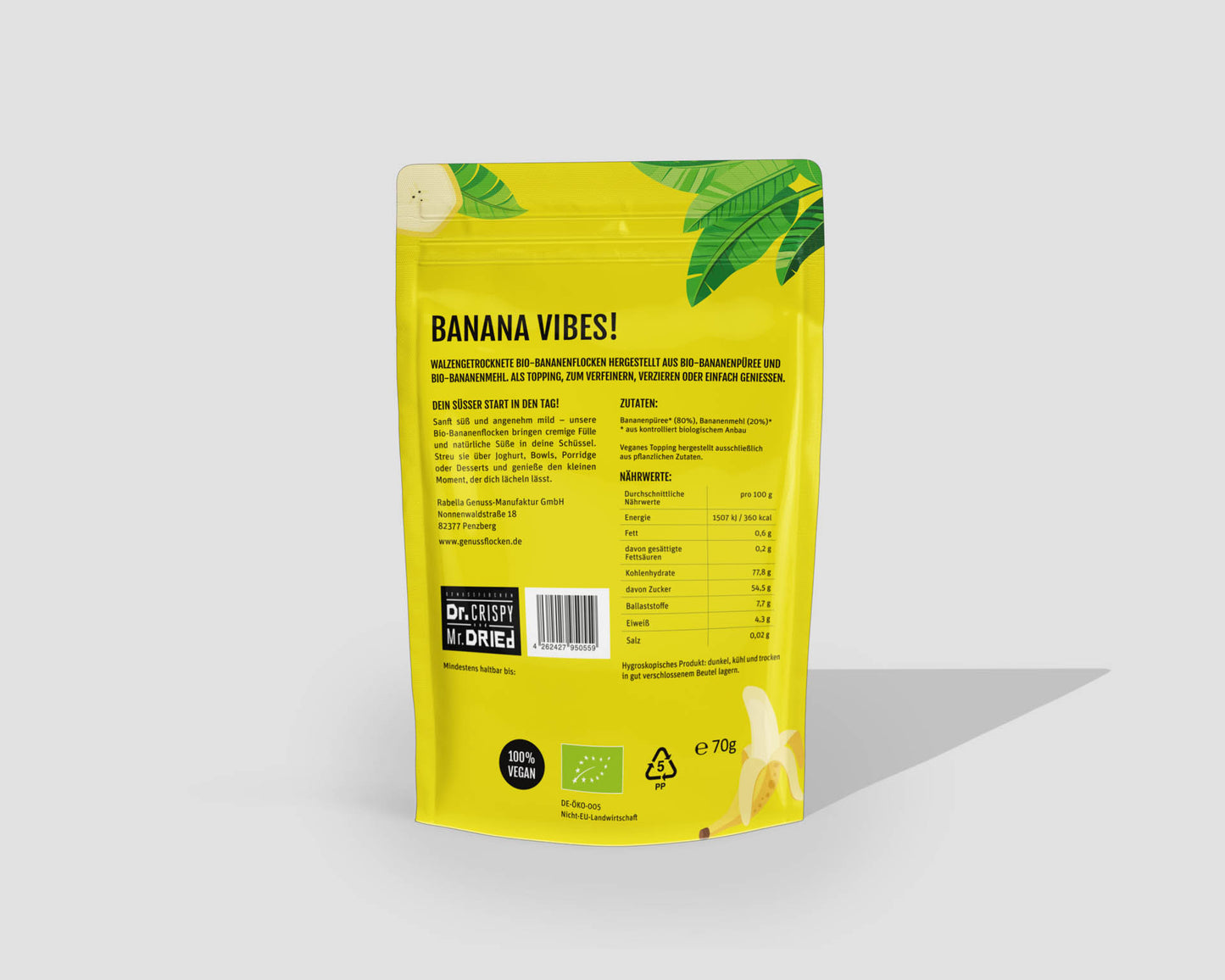 Genussflocken Bio Banane