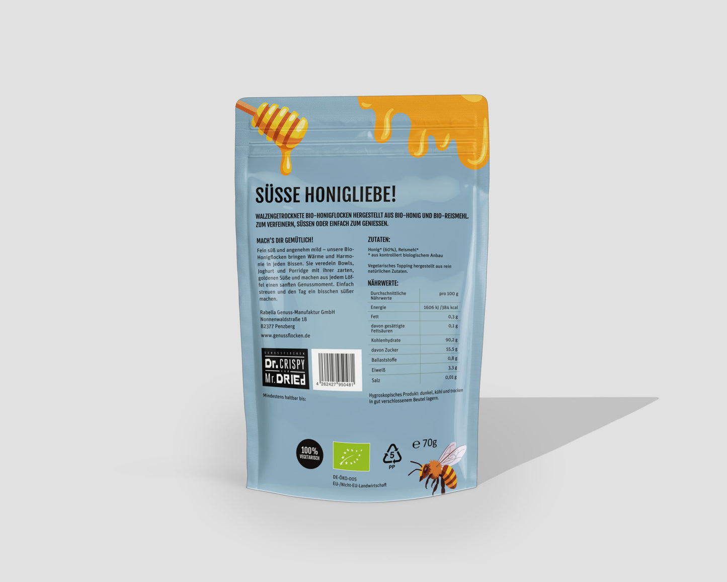 Genussflocken Bio Honig