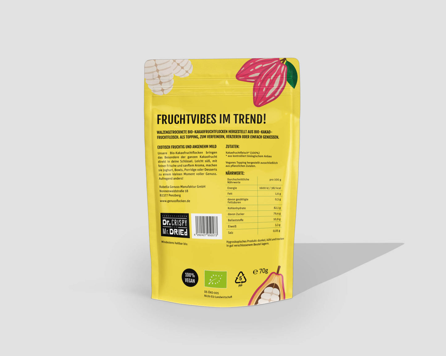 Genussflocken Bio Kakaofrucht
